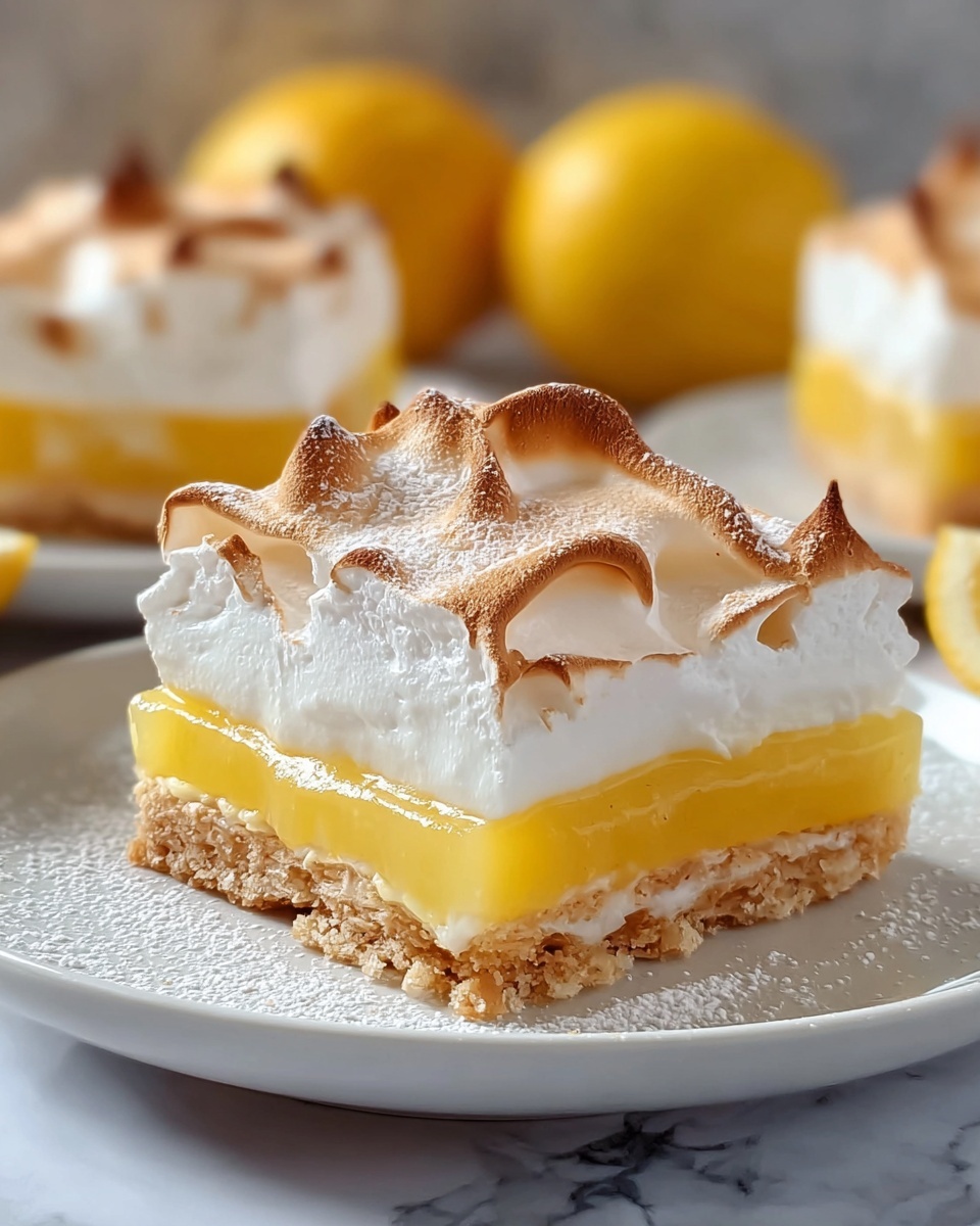 Zesty Lemon Meringue Pie Bars Recipe - Recipe Image