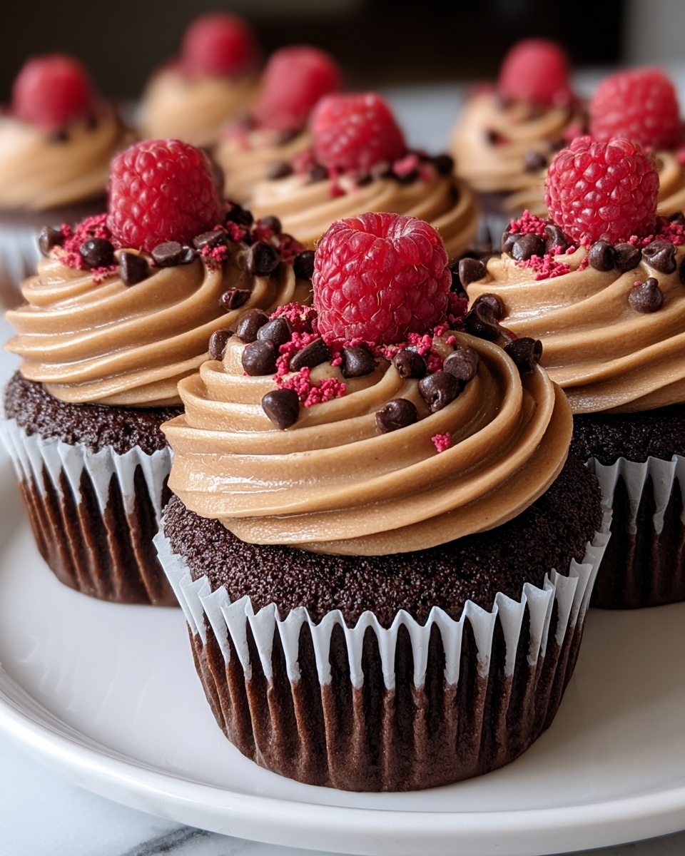Decadent Raspberry Chocolate Lava Cupcakes Recipe - Recipe Image