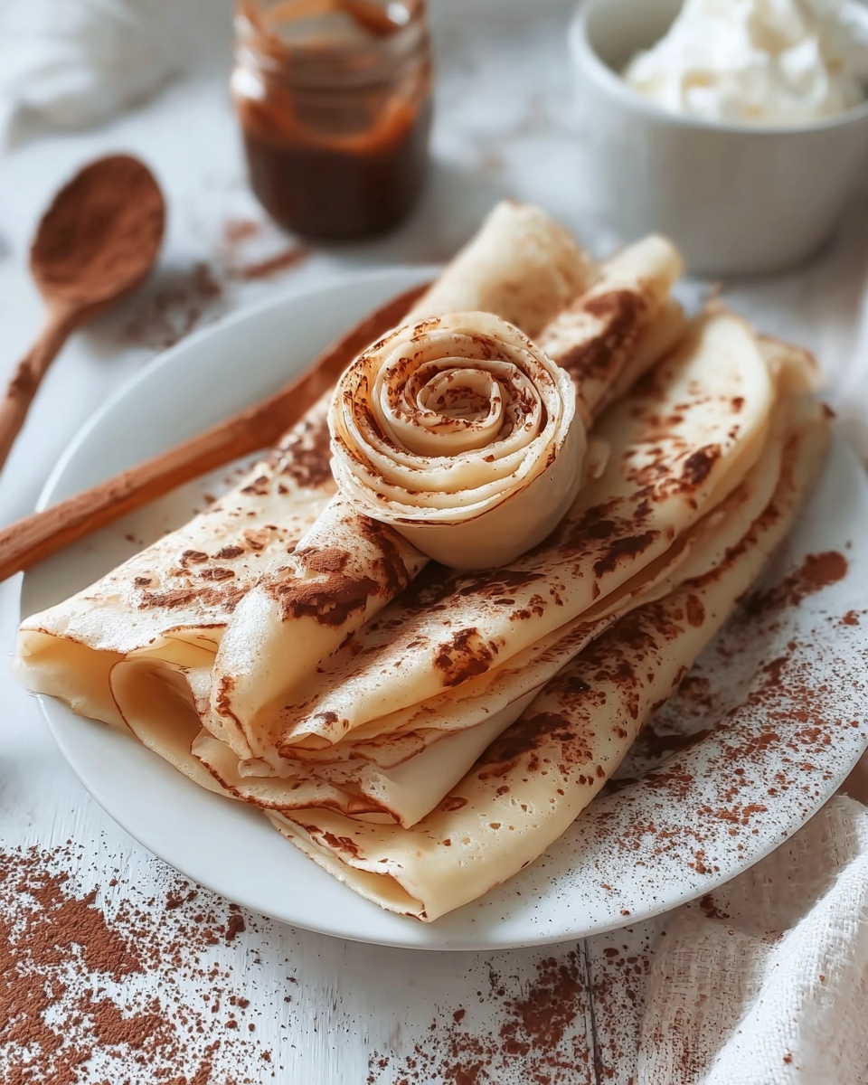 Cinnamon Roll Protein Crepes Recipe - Recipe Image