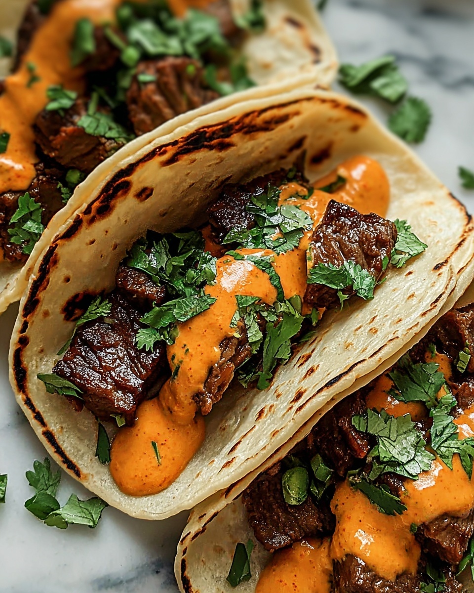Garlic Butter BBQ Beef Tacos Recipe - Recipe Image
