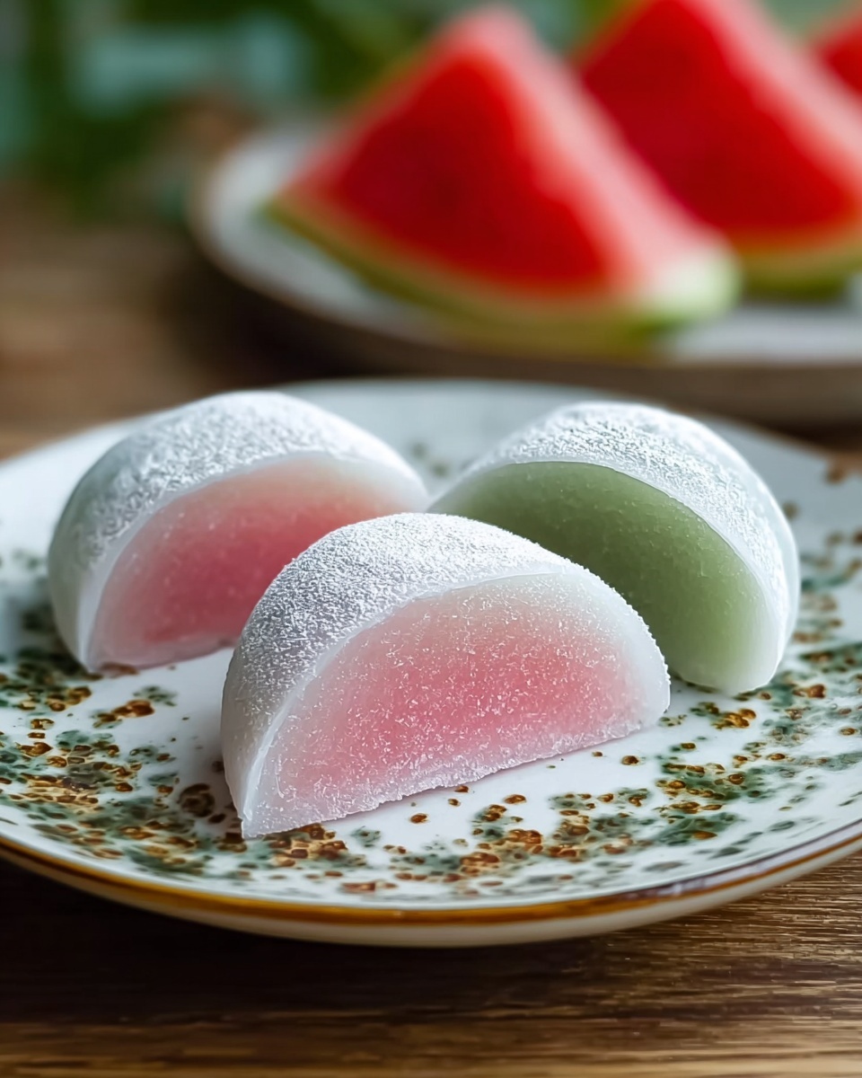Watermelon Mochi Recipe - Recipe Image