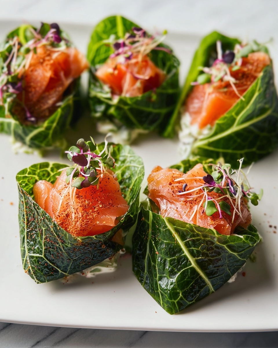 Smoky Salmon Caesar Lettuce Wraps Recipe - Recipe Image