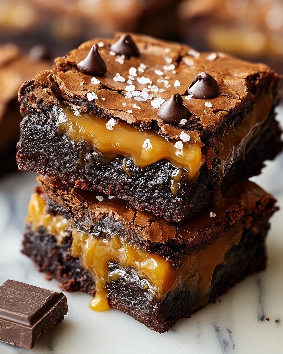 Caramel Chocolate Chunk Brownies Recipe - Recipe Image