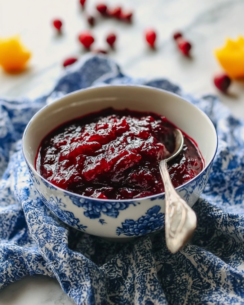 Bourbon Vanilla Cider Cranberry Sauce Recipe - Recipe Image