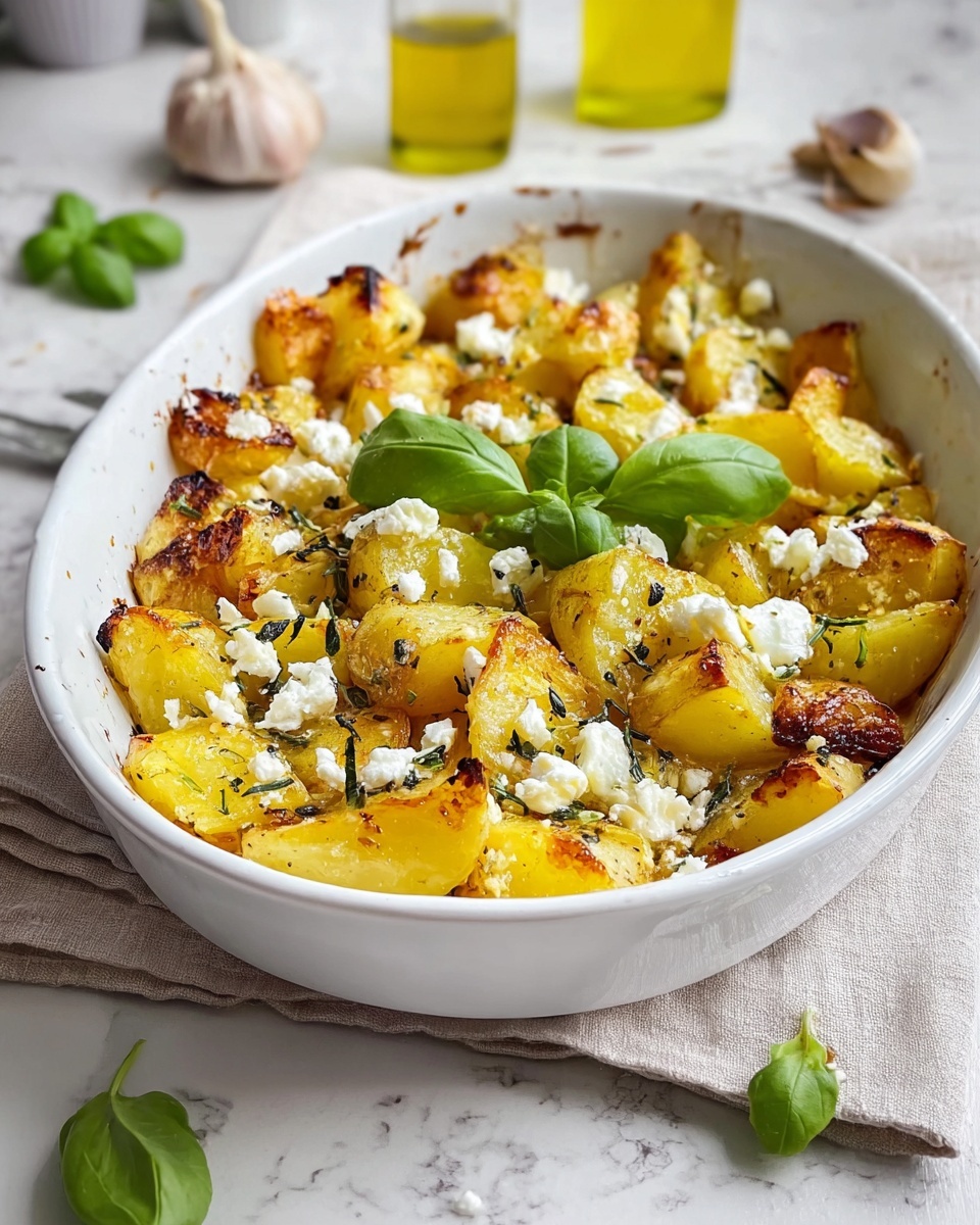 Baked Feta Potatoes Recipe - Recipe Image