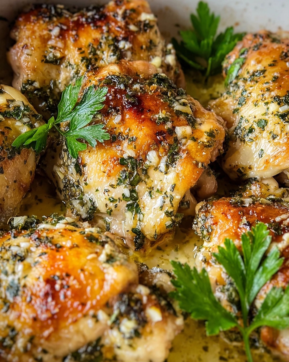 Garlic Chicken with Lemon and Parsley Recipe - Recipe Image