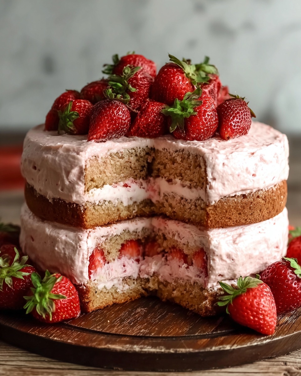 Strawberry Box Cake Recipe - Recipe Image