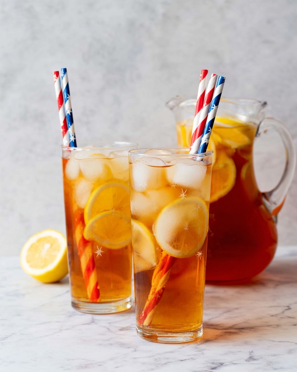 Sweet Tea Recipe: Refreshing Iced Tea with Lemon and Perfectly Balanced Sweetness Recipe - Recipe Image