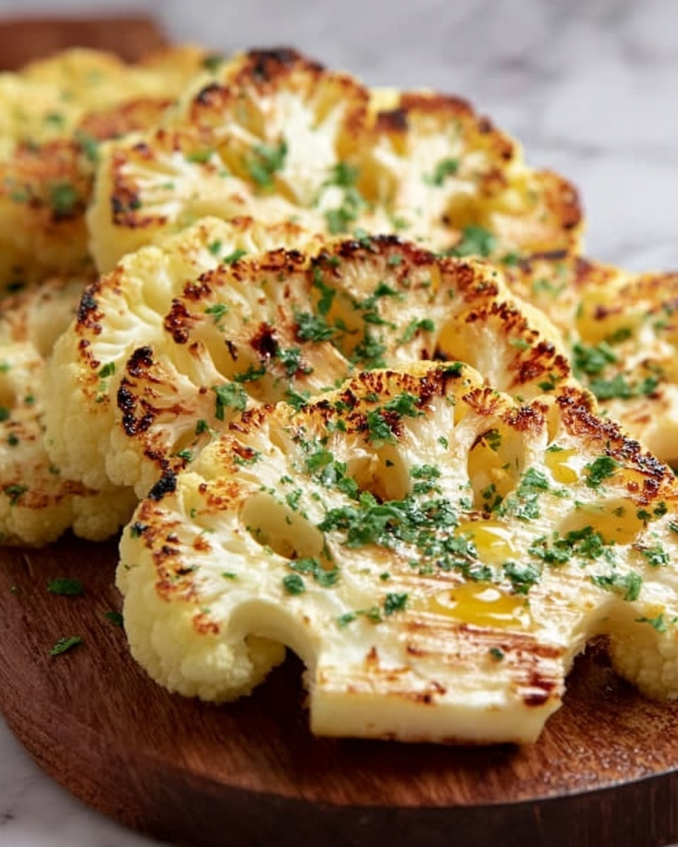 Cheesy Cauliflower Steaks Recipe - Recipe Image