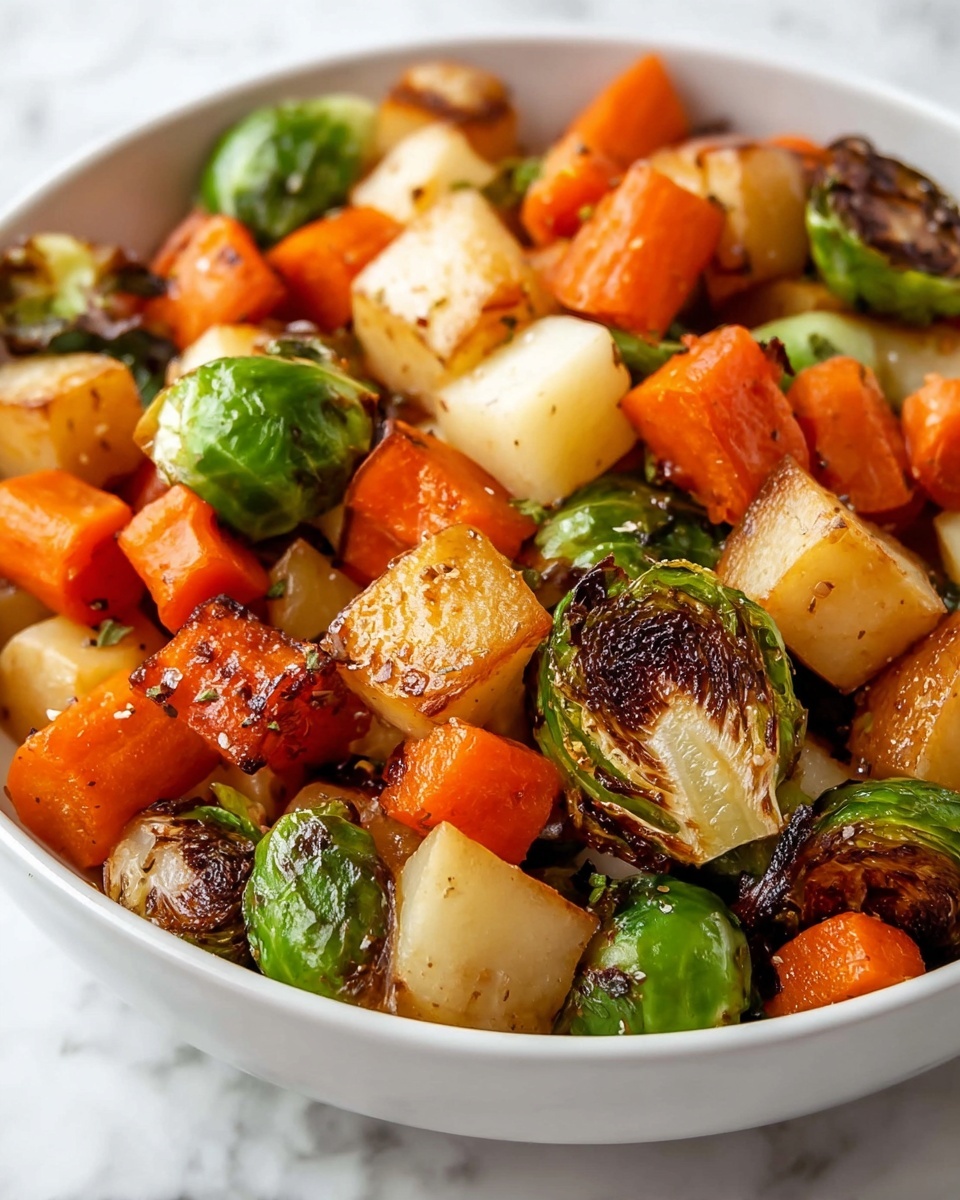 Maple Roasted Vegetables with Apples and Sweet Potatoes Recipe - Recipe Image