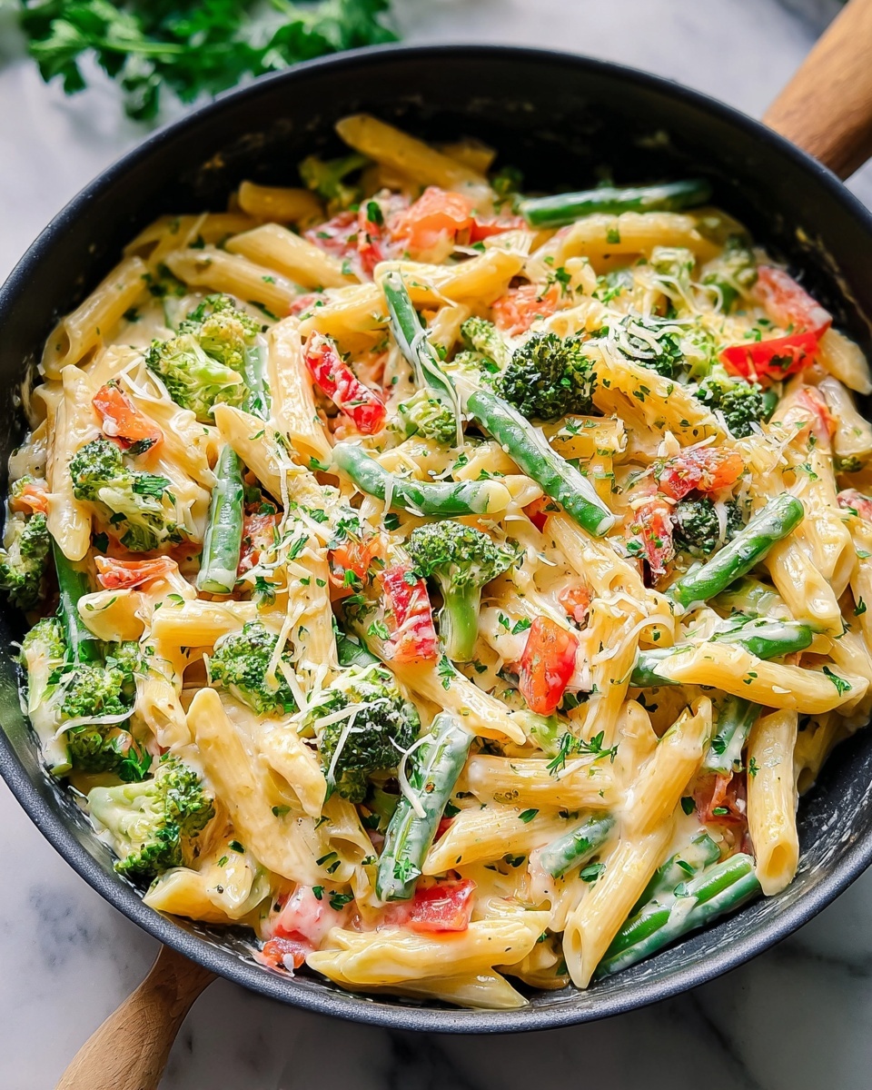 Creamy Pasta Primavera Recipe - Recipe Image