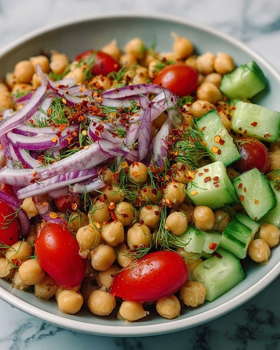 Chickpea Cucumber Salad Recipe - Recipe Image