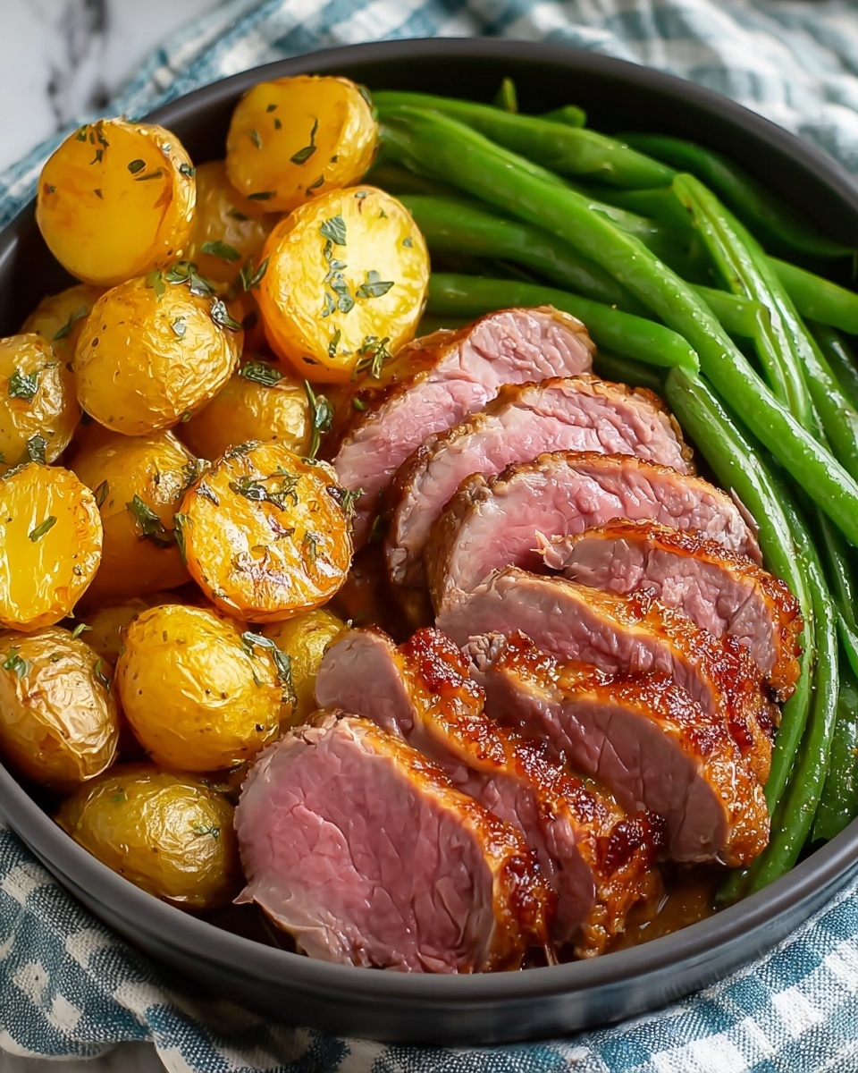 Crockpot Ham, Green Beans, and Potatoes Recipe - Recipe Image