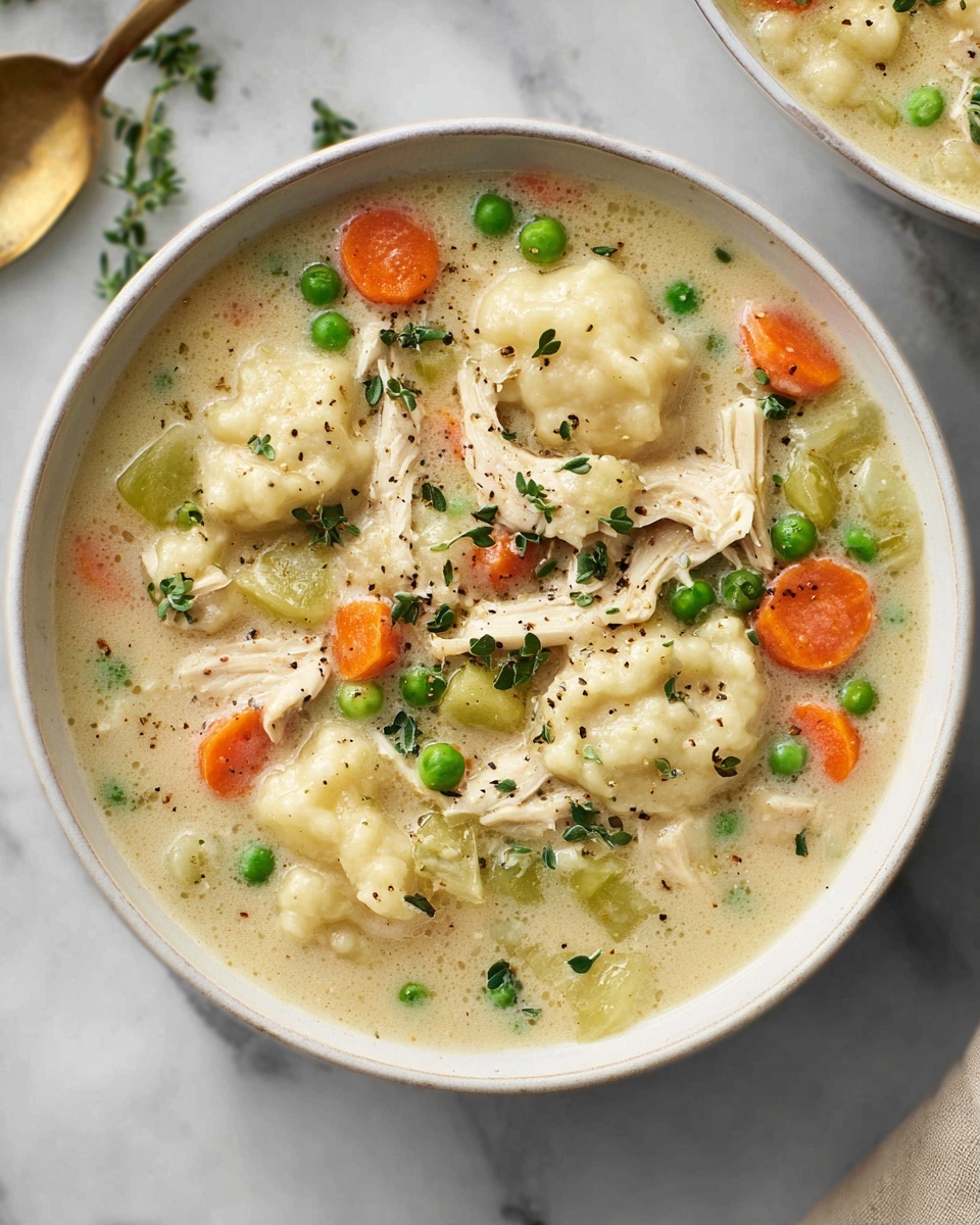 Healthy Chicken Pot Pie Soup Recipe - Recipe Image
