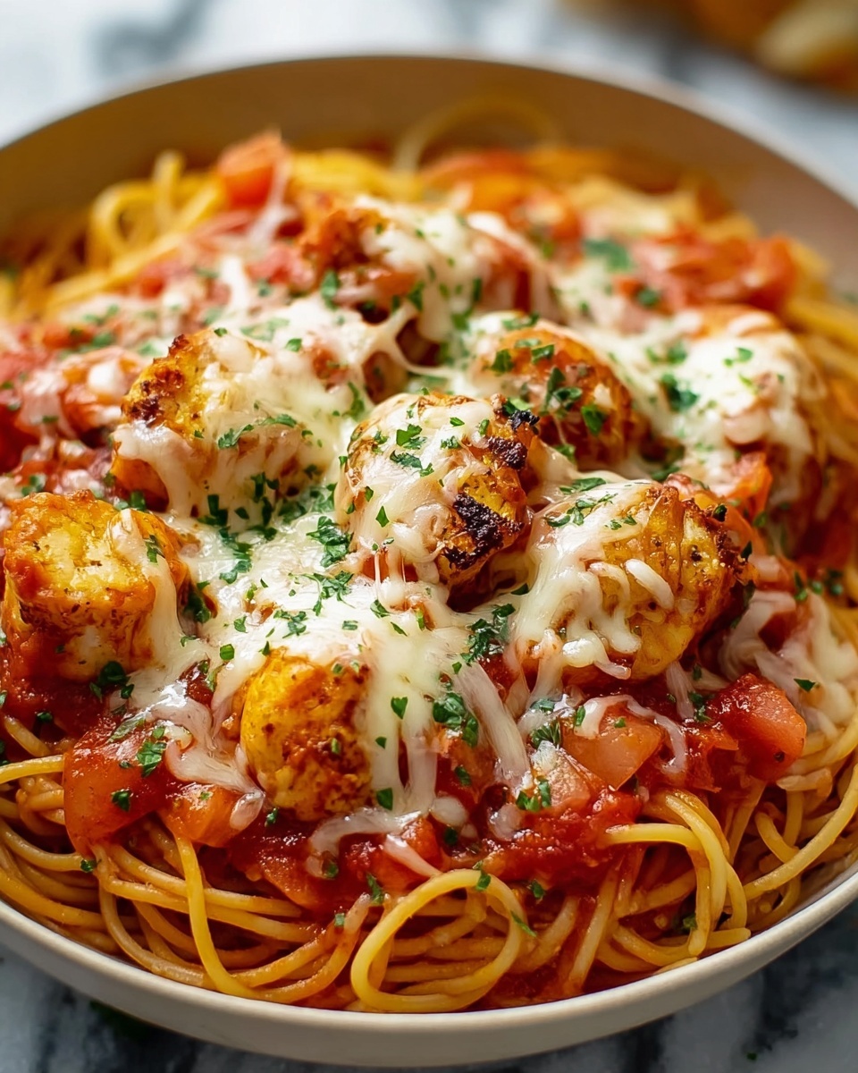 One-Pot Chicken Parmesan Pasta Recipe - Recipe Image