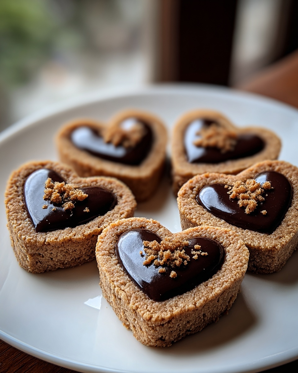 Heart Shaped Chocolate Thumbprint Cookies Recipe - Recipe Image