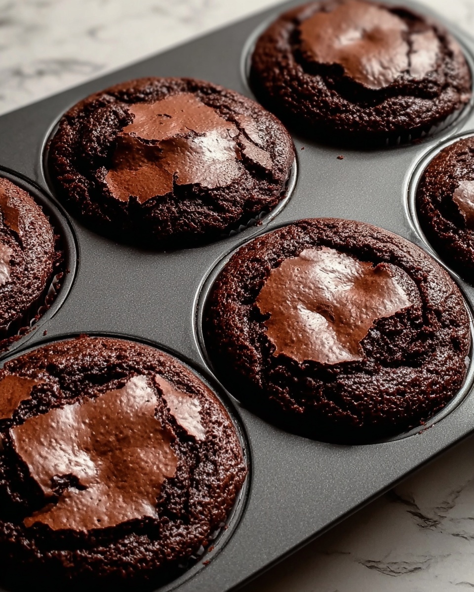Gooey Brownie Muffin Pan Recipe - Recipe Image