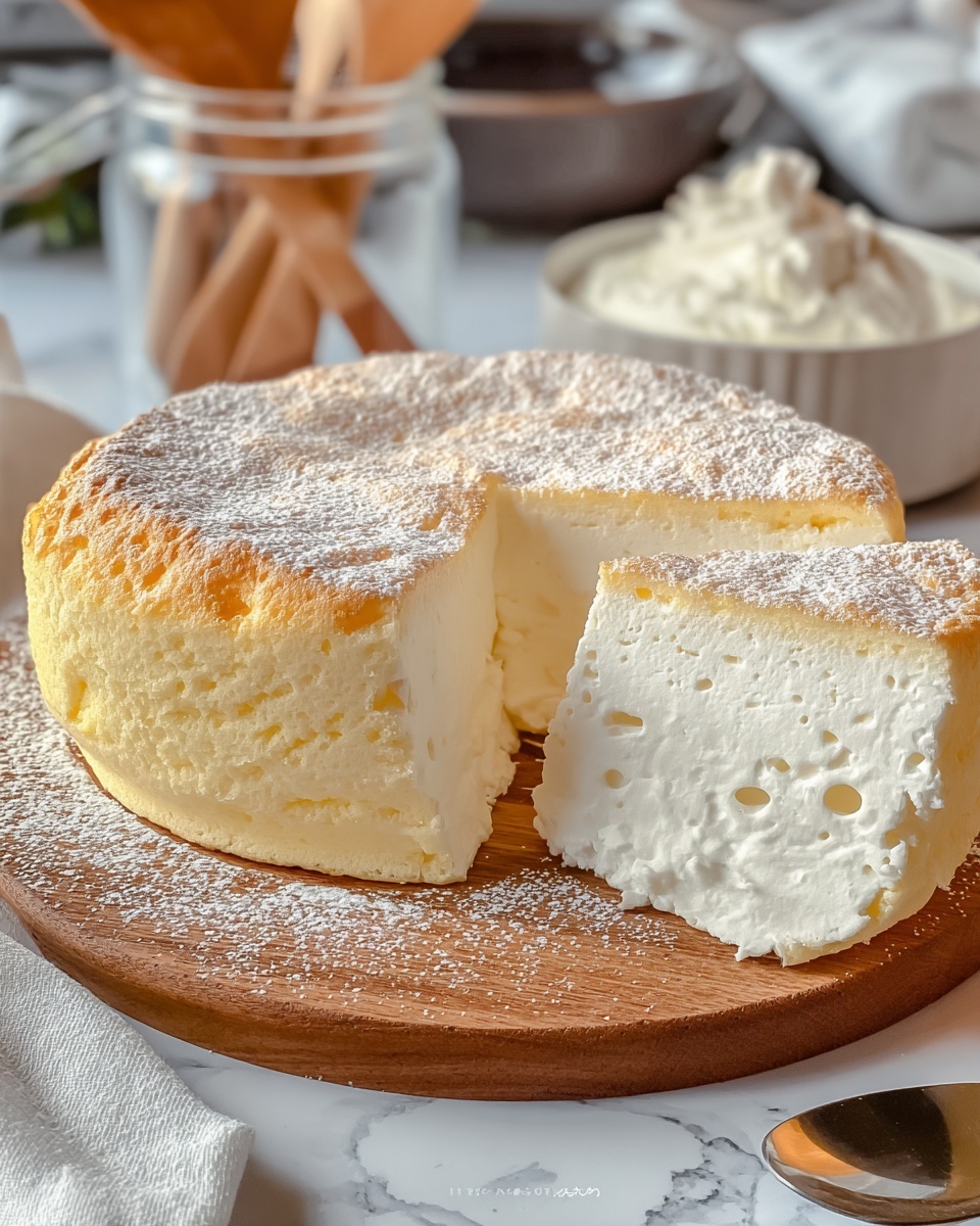 Light & Fluffy Yogurt Cloud Cake Recipe - Recipe Image
