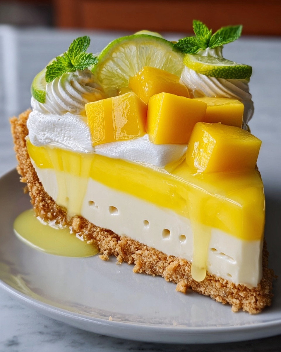 Mango Key Lime Cheesecake Recipe - Recipe Image