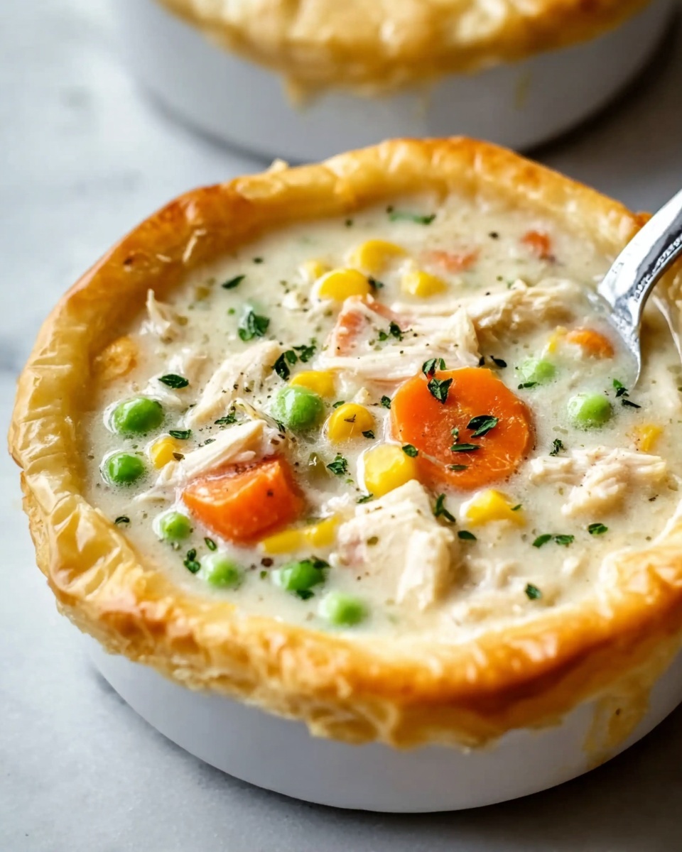 Chicken Pot Pie Soup with Cheddar Crust Dippers Recipe - Recipe Image