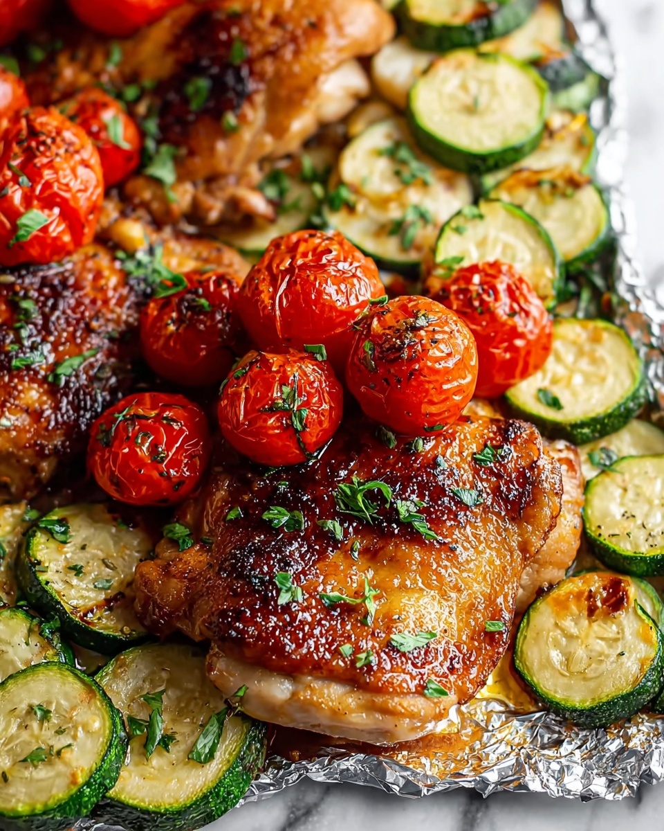 Honey Mustard Chicken Foil Packets Recipe - Recipe Image