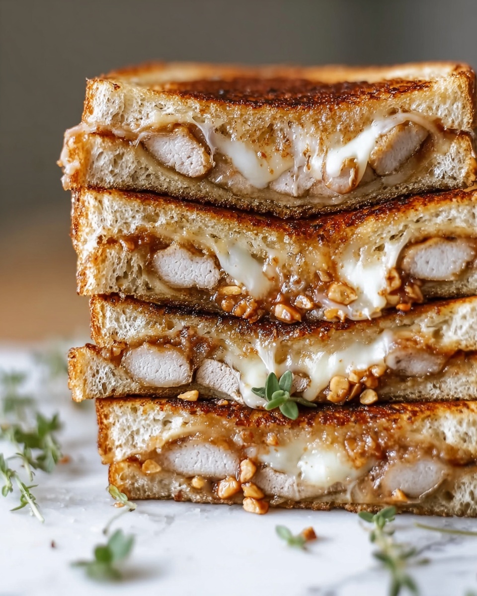 Gourmet Grilled Cheese with Ham, Brie, Apple & Dijon Recipe - Recipe Image