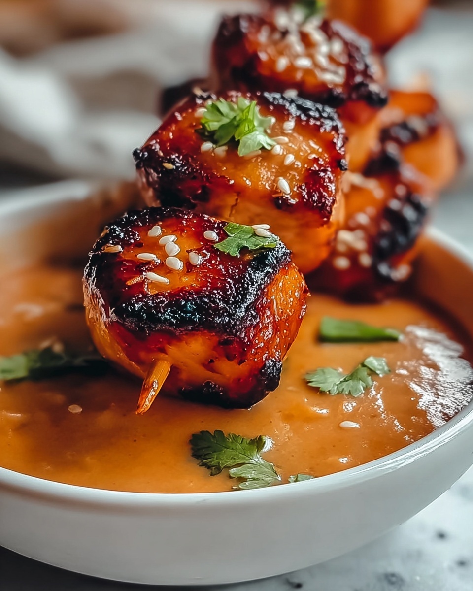 Thai Chicken Satay with Peanut Sauce Recipe - Recipe Image