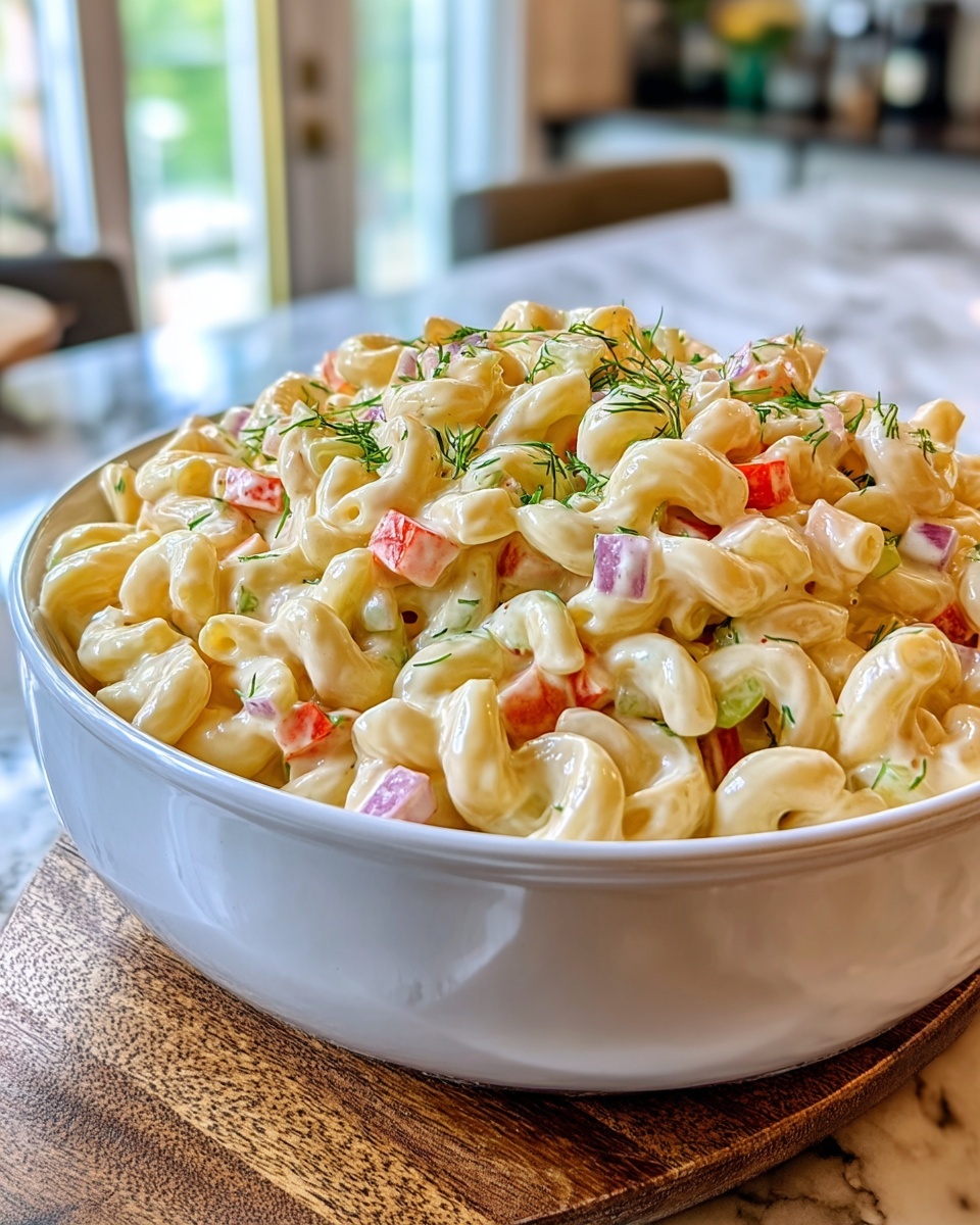 Classic Macaroni Salad with Avocado and Dill Recipe - Recipe Image