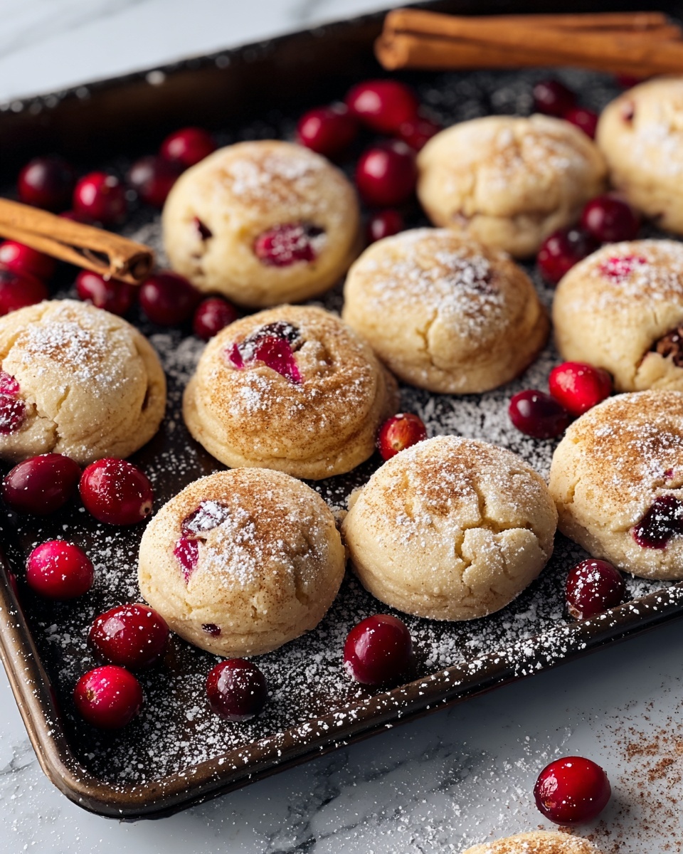Cranberry Cream Cheese Snickerdoodles Recipe - Recipe Image