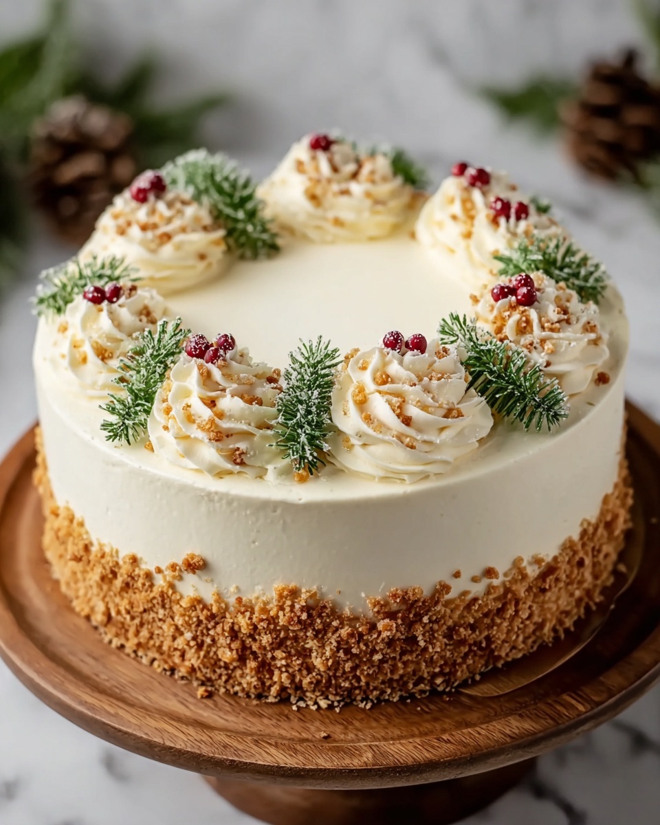 Christmas Spice Cake with Eggnog Buttercream Recipe - Recipe Image