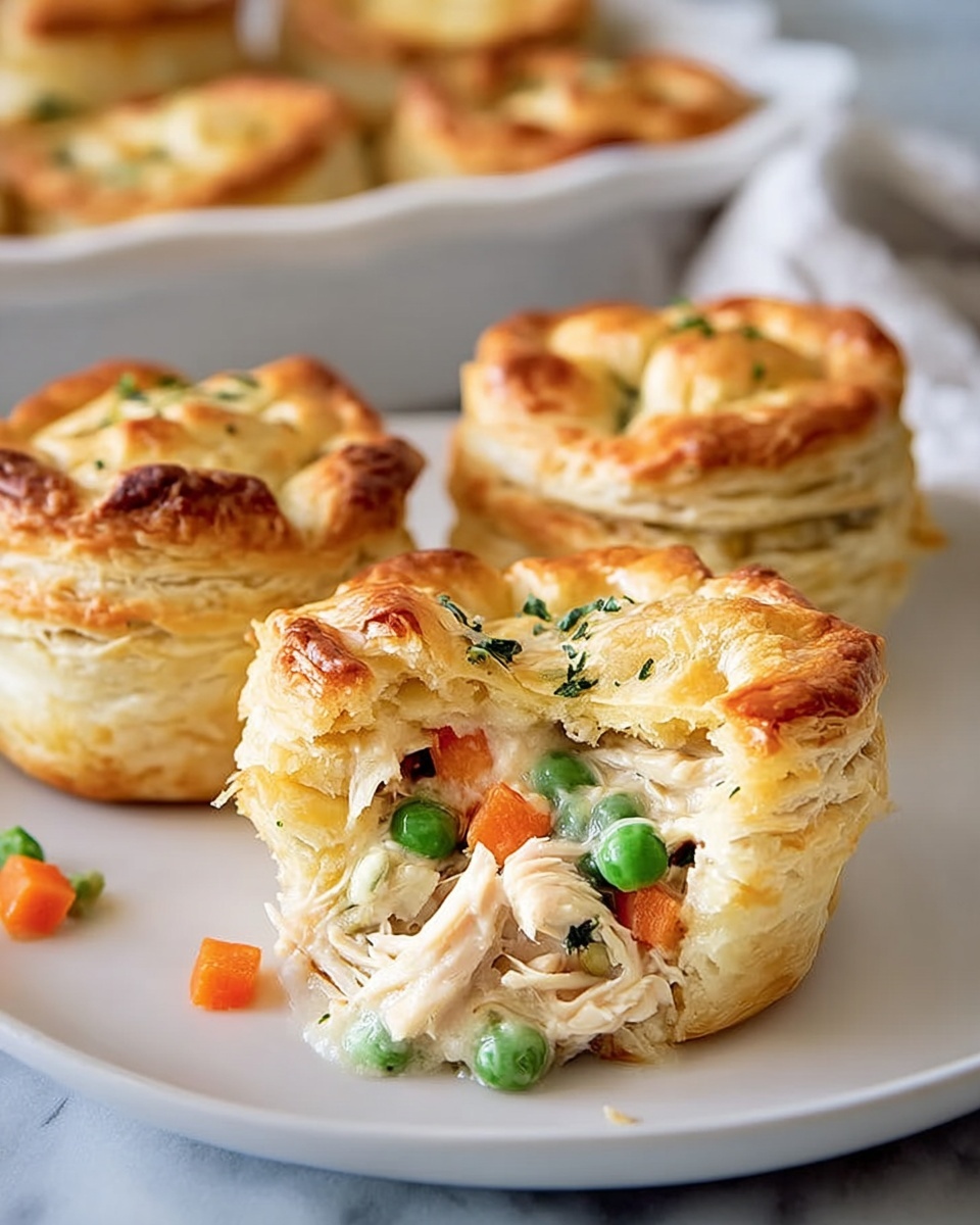 Mini Chicken Pot Pie with Grands Biscuits Recipe - Recipe Image