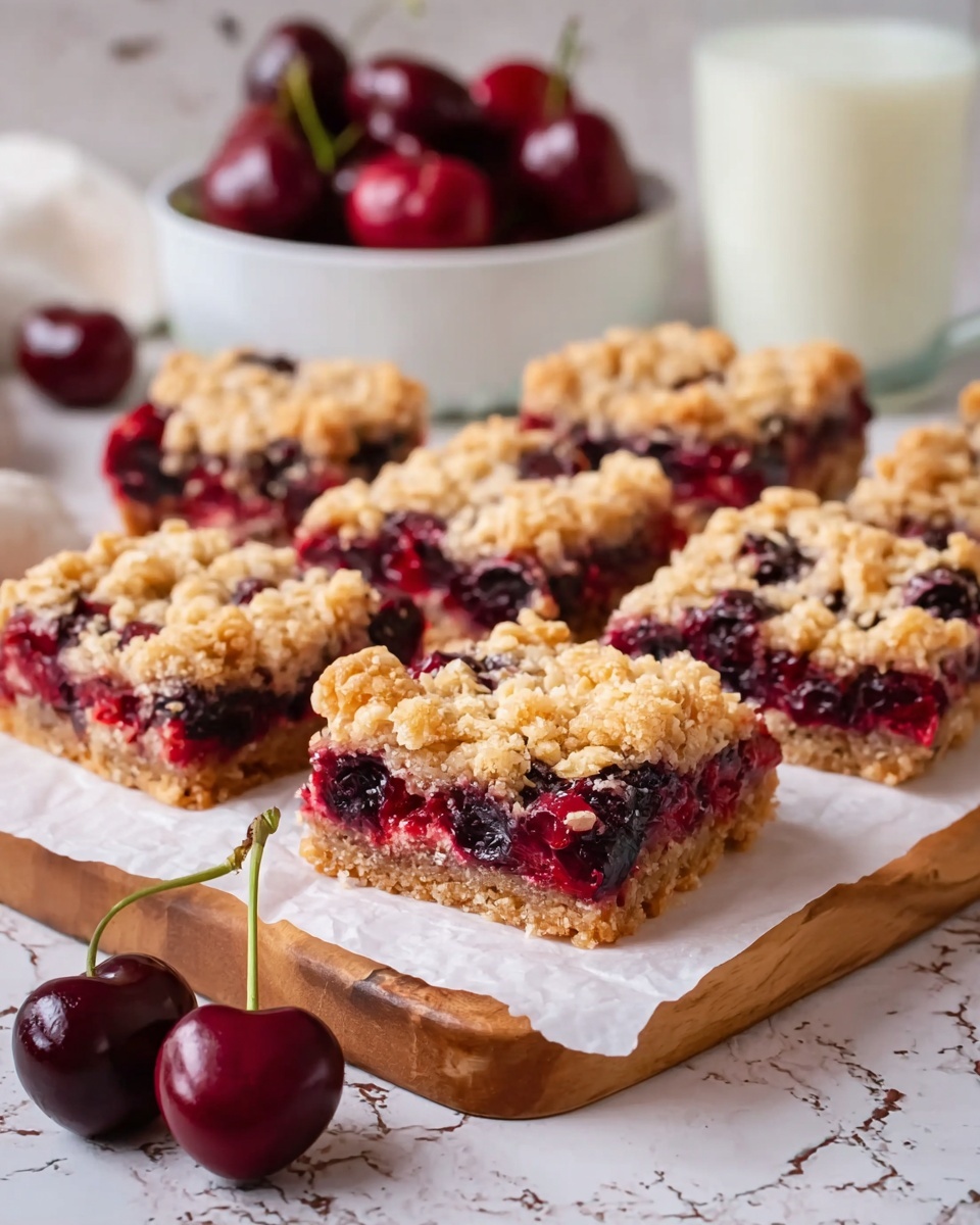 Cherry Crumble Bars Recipe - Recipe Image