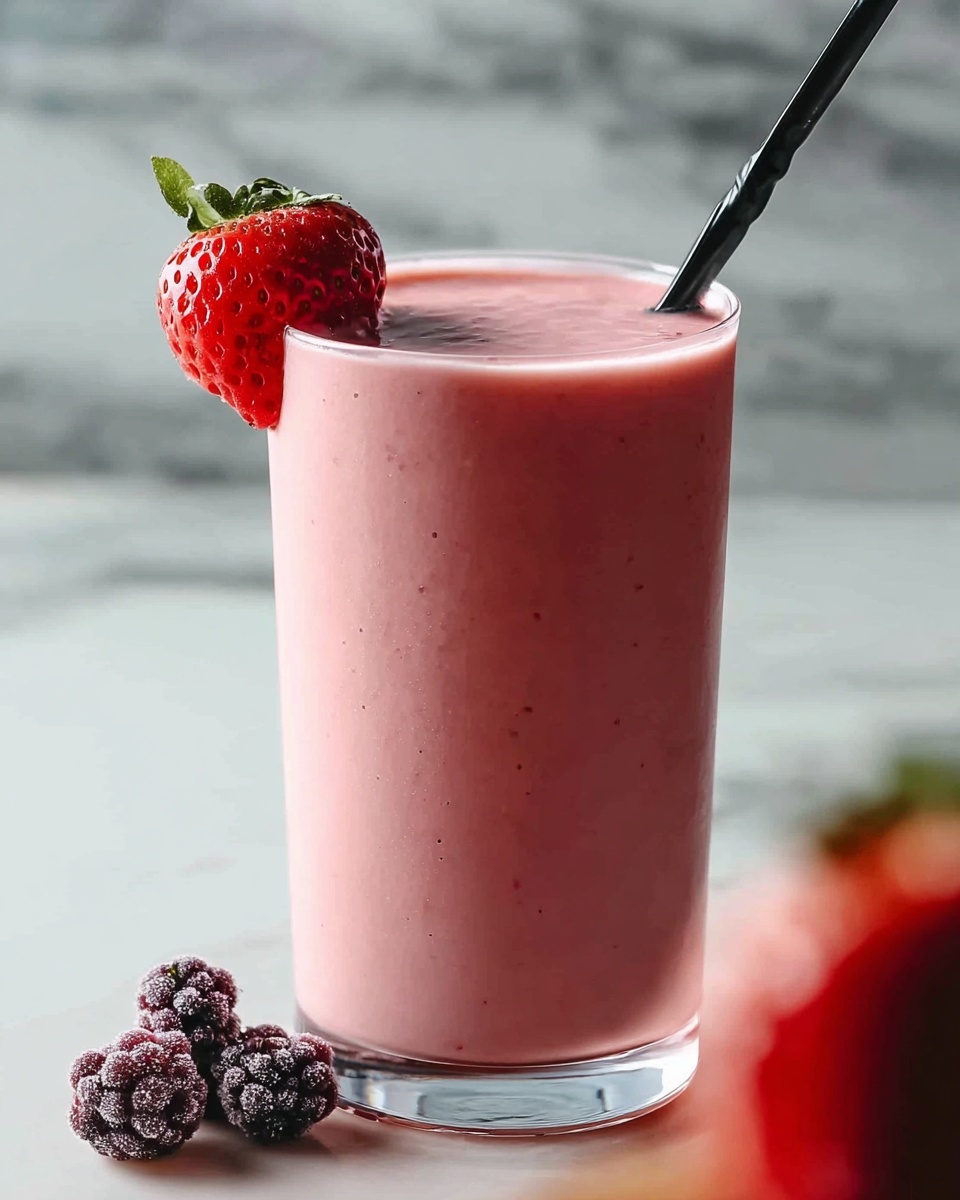 Fat Burning Strawberry Smoothie Recipe - Recipe Image
