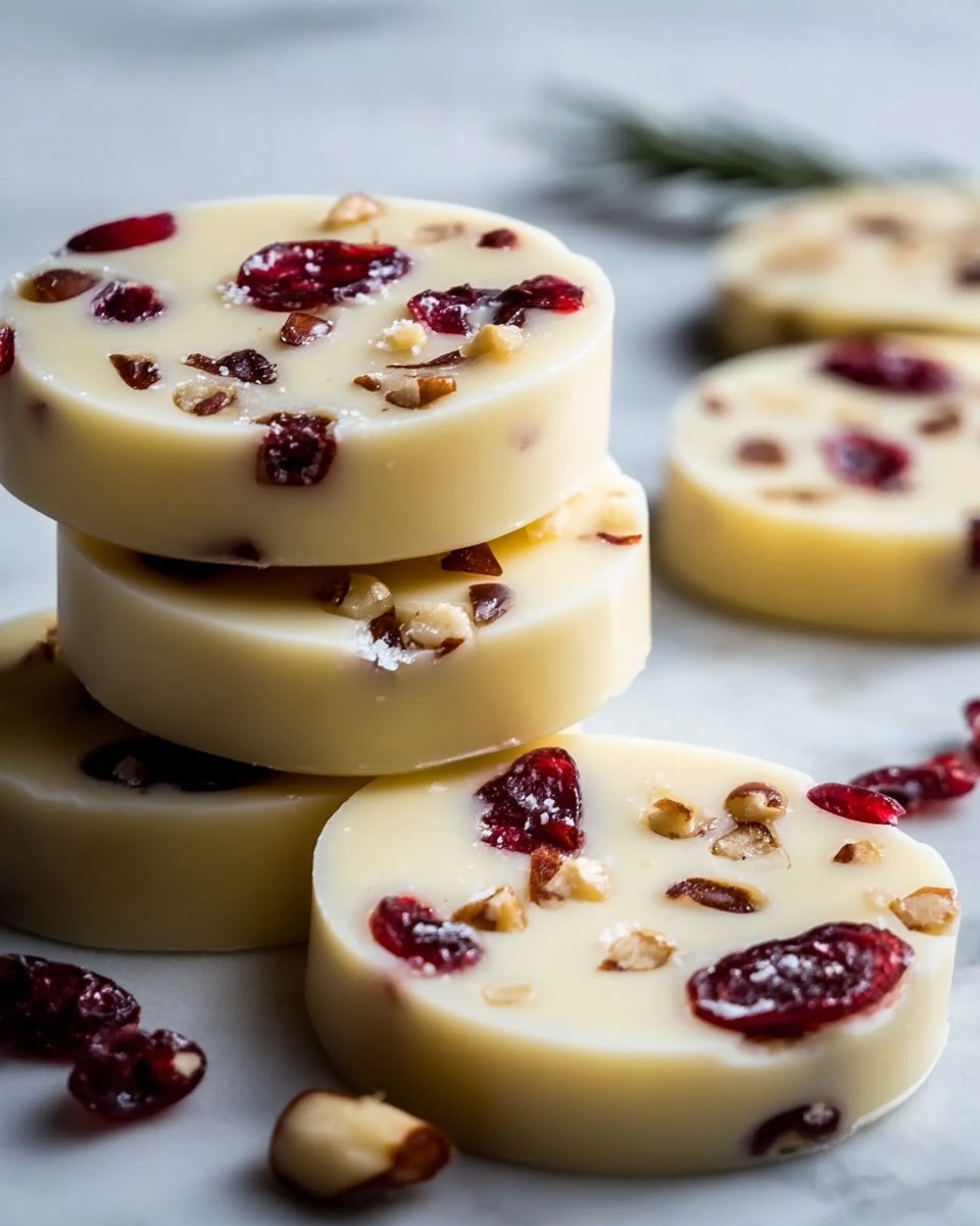 Buttery Cranberry Almond Shortbread Cookies Recipe - Recipe Image