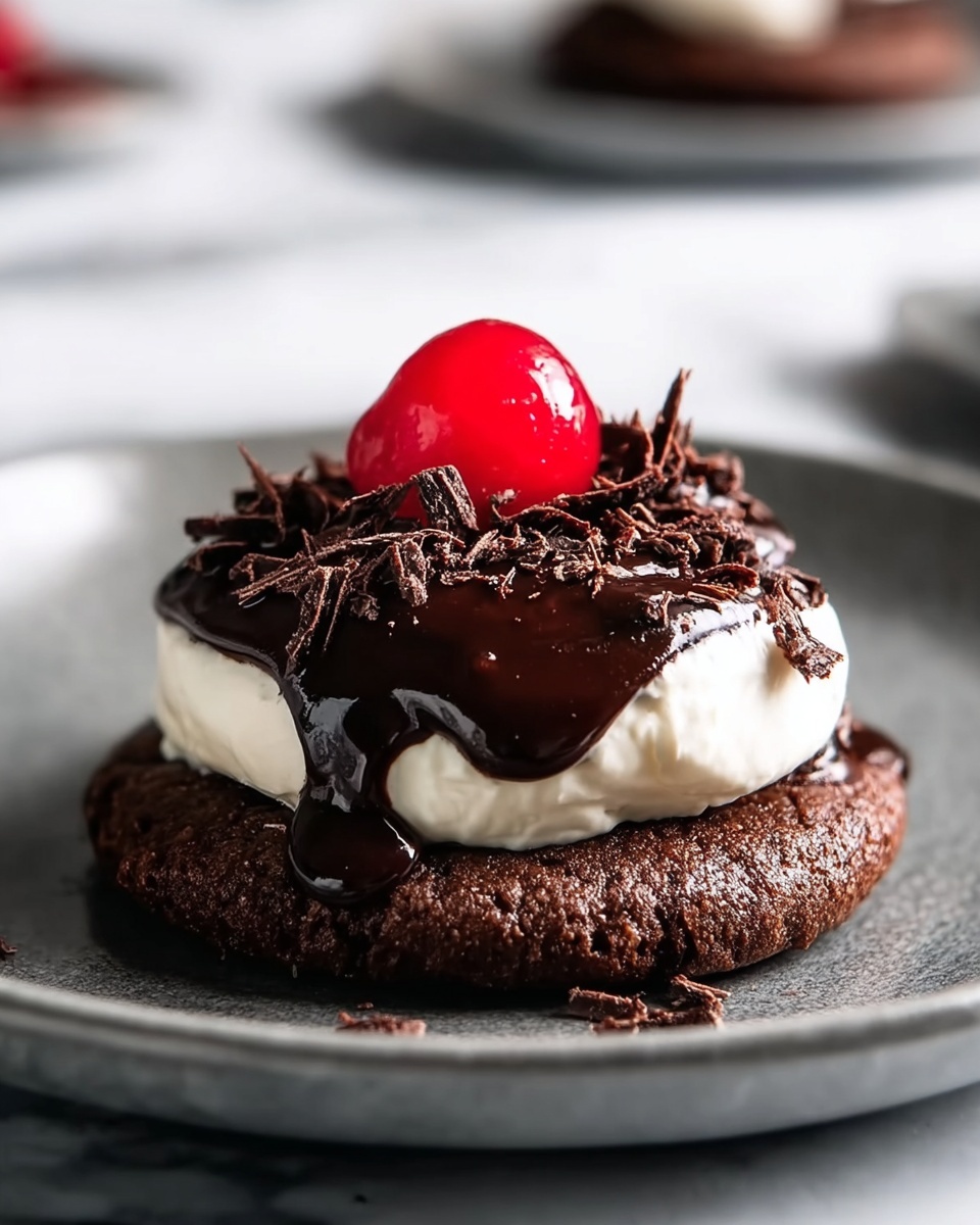 Black Forest Flourless Brownie Cookies Recipe - Recipe Image