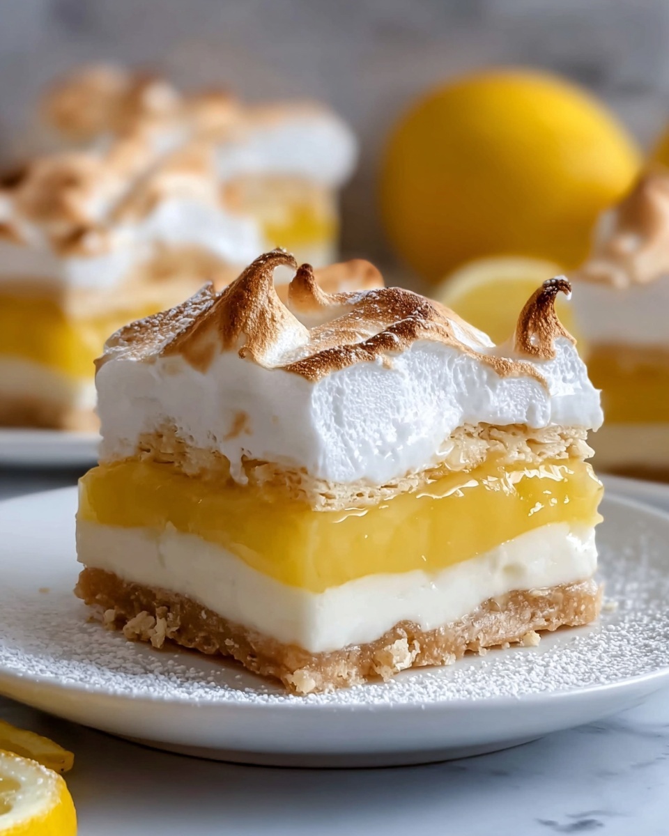 Zesty Lemon Meringue Pie Bars Recipe - Recipe Image