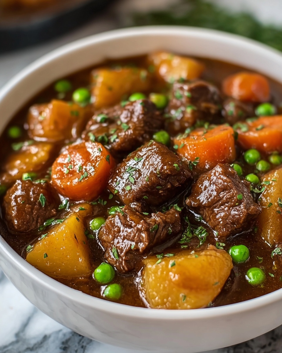 Hearty Beef Stew with Vegetables and Red Wine Recipe - Recipe Image
