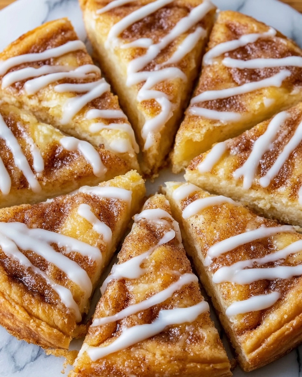 Cinnamon-Sugar Crescent Roll Pizza Recipe - Recipe Image