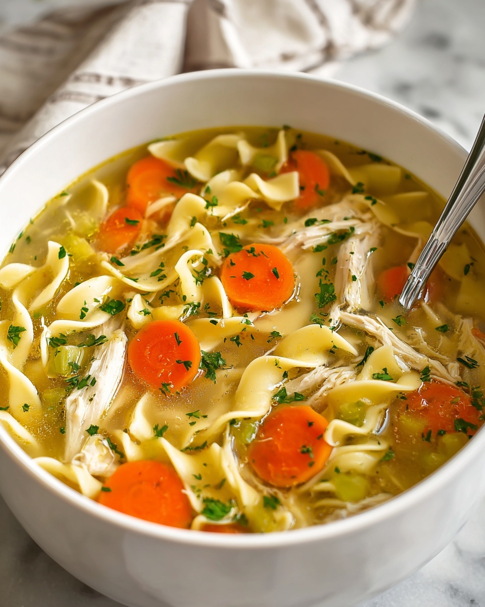 Easy Homestyle Chicken Noodle Soup Recipe - Recipe Image
