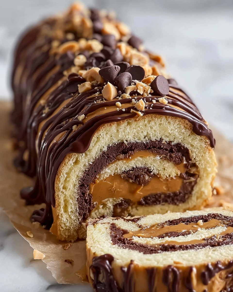 Chocolate Peanut Butter Dream Roll Recipe - Recipe Image
