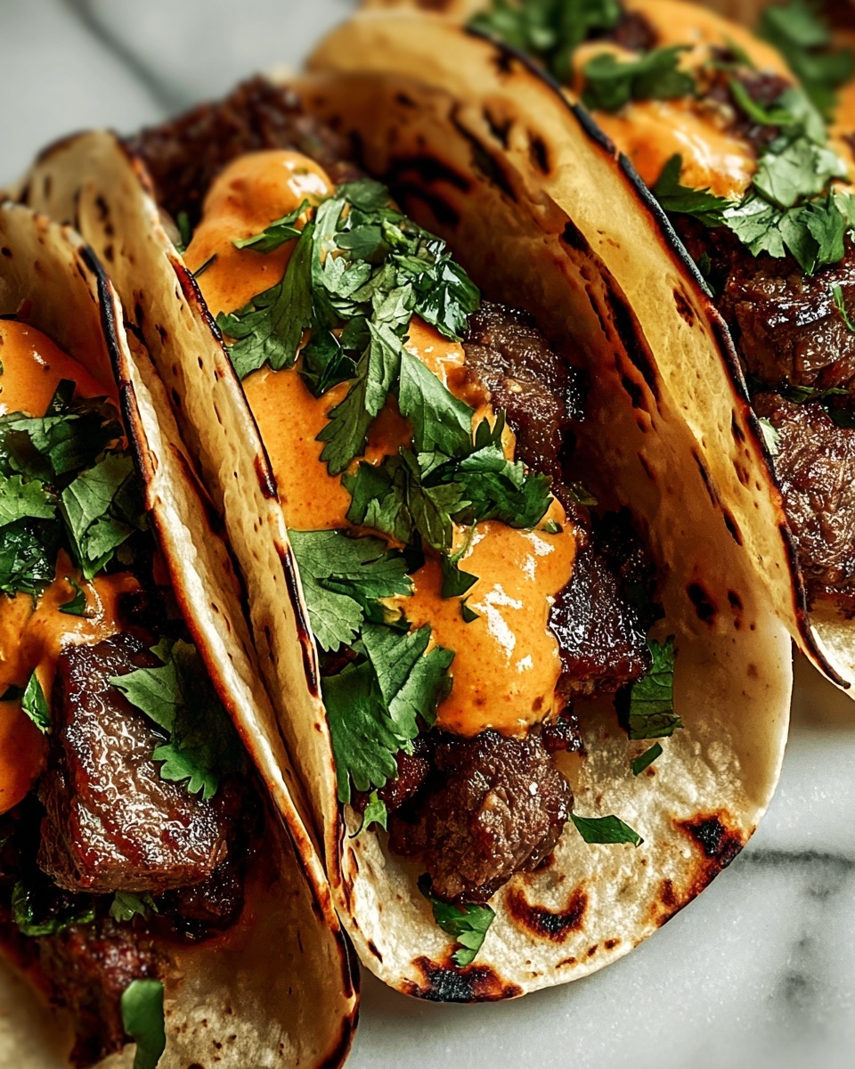 Garlic Butter BBQ Beef Tacos Recipe - Recipe Image