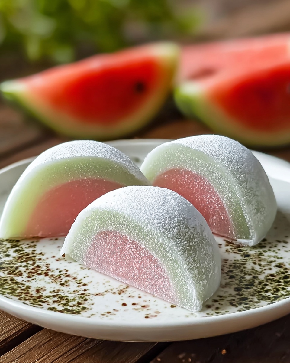 Watermelon Mochi Recipe - Recipe Image