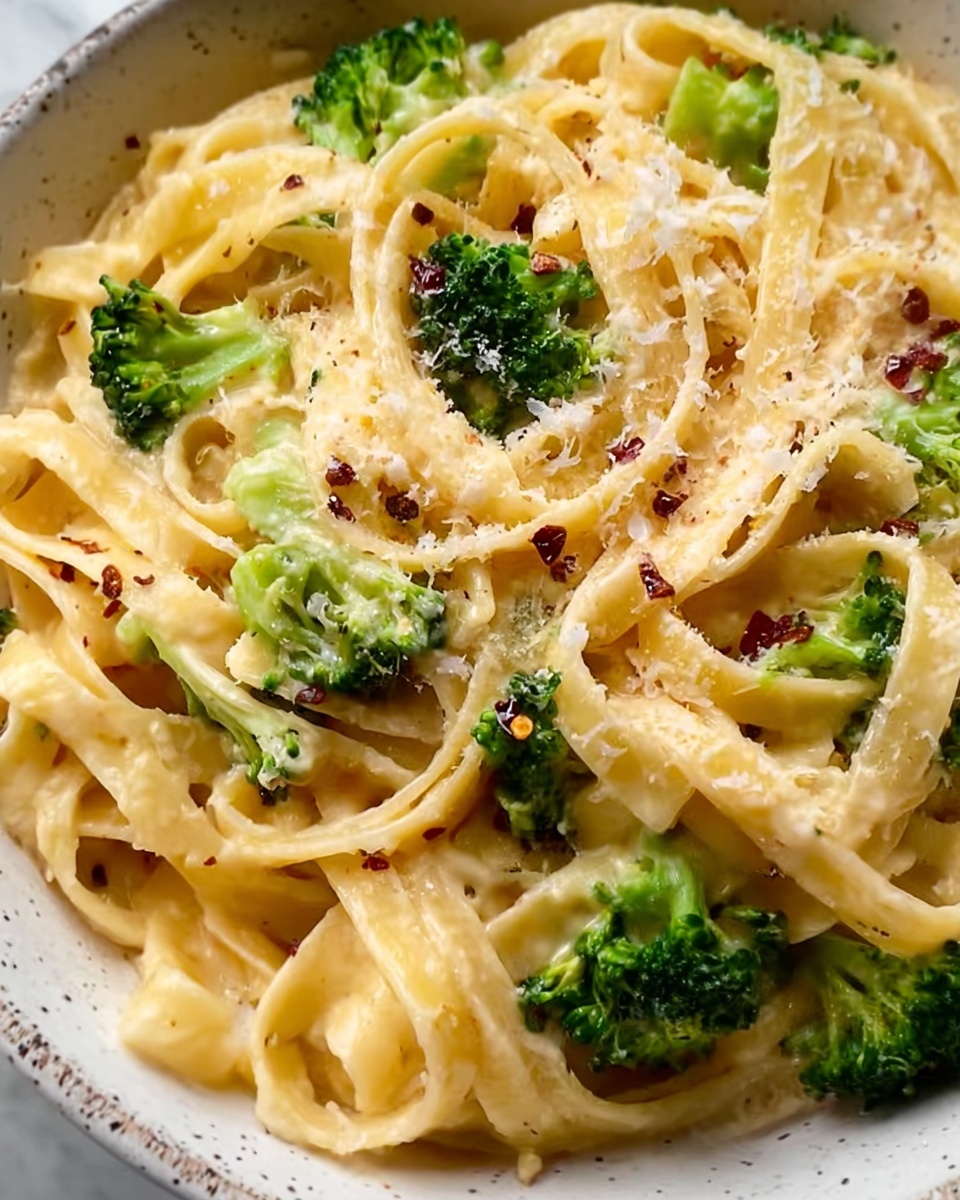 Easy One-Pot Garlic Butter Broccoli Pasta Recipe - Recipe Image
