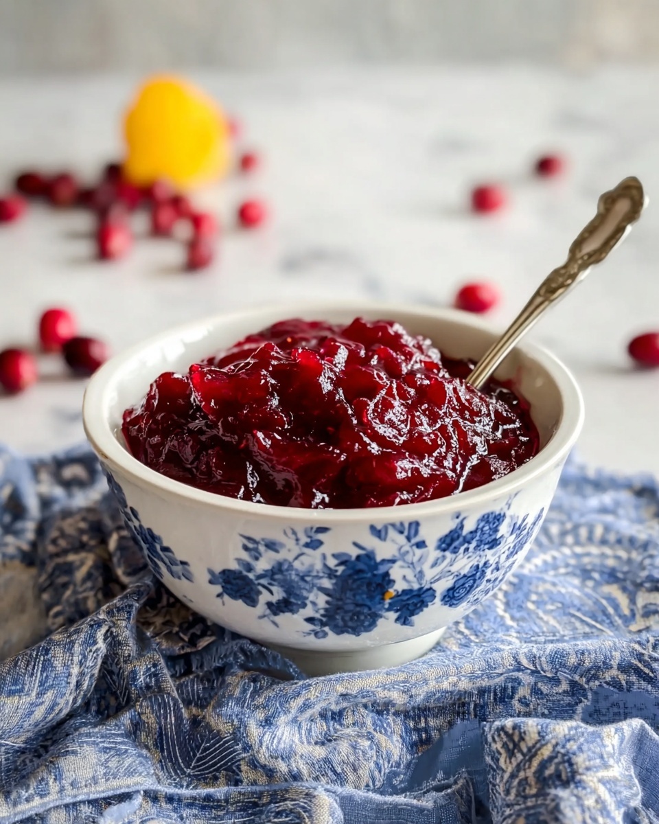 Bourbon Vanilla Cider Cranberry Sauce Recipe - Recipe Image