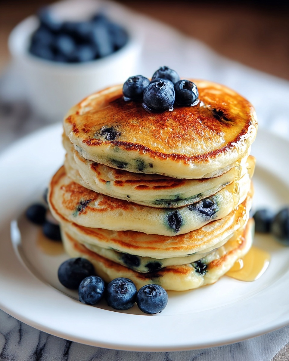 Greek Yogurt Pancakes with Blueberries Recipe - Recipe Image