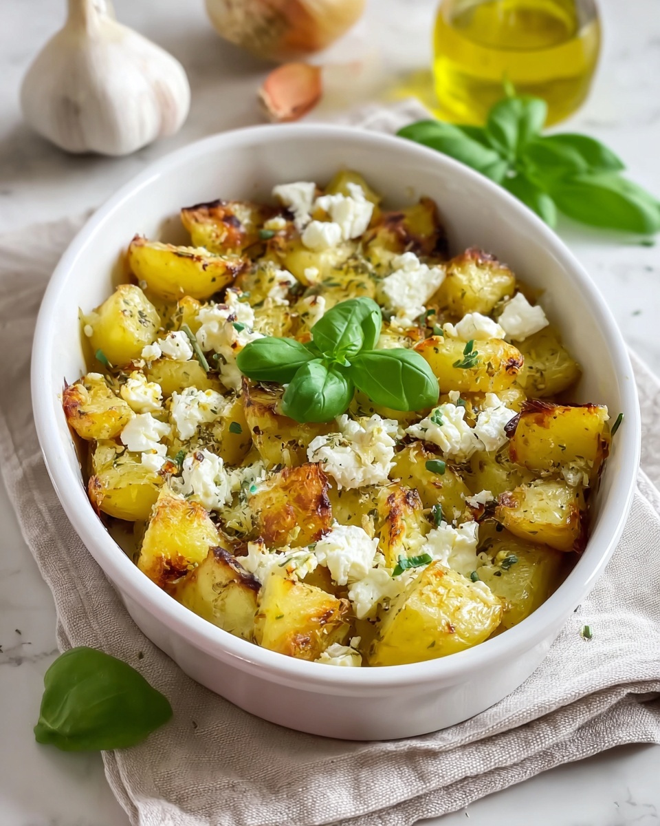Baked Feta Potatoes Recipe - Recipe Image