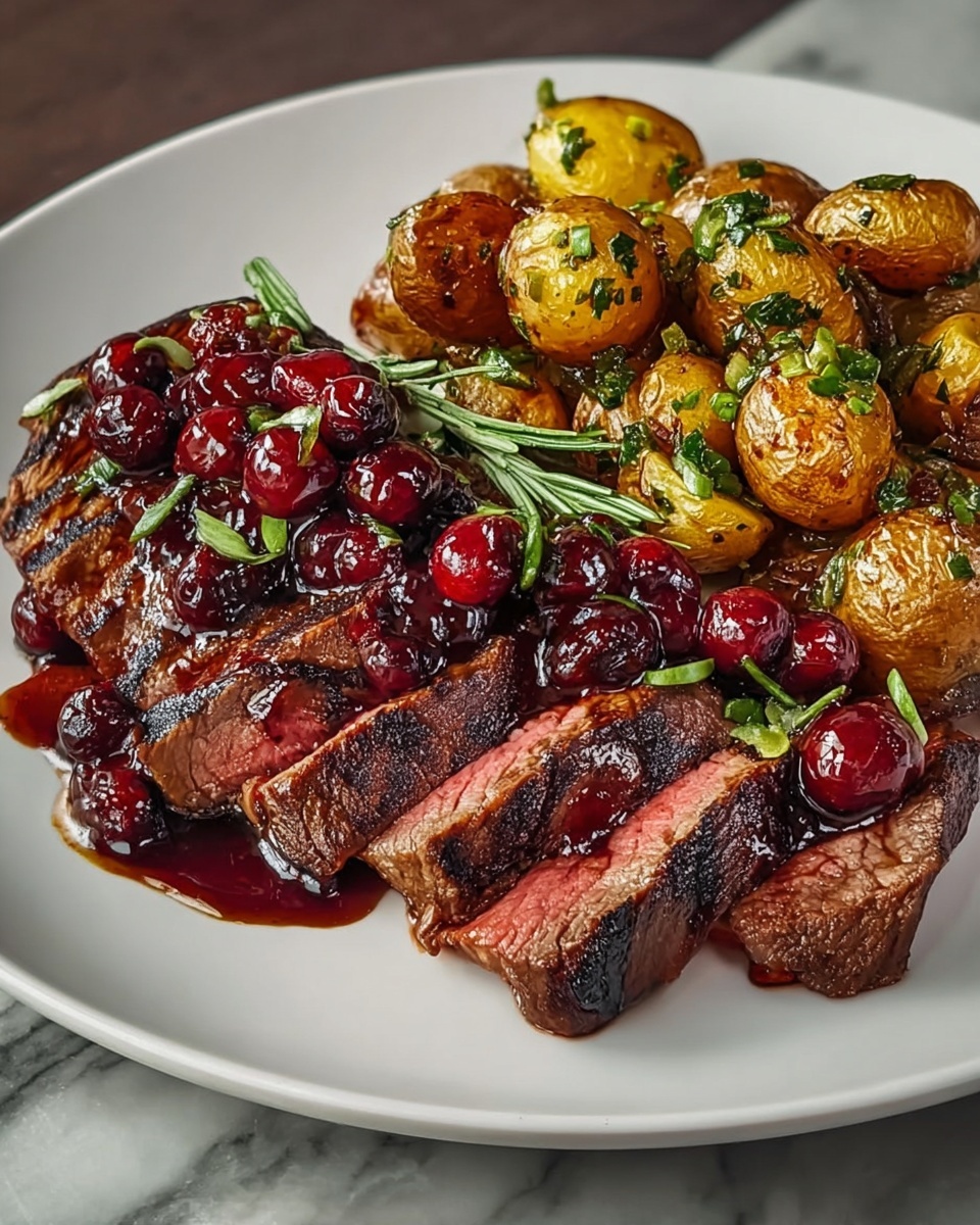 Cherry-Balsamic Sirloin Recipe - Recipe Image