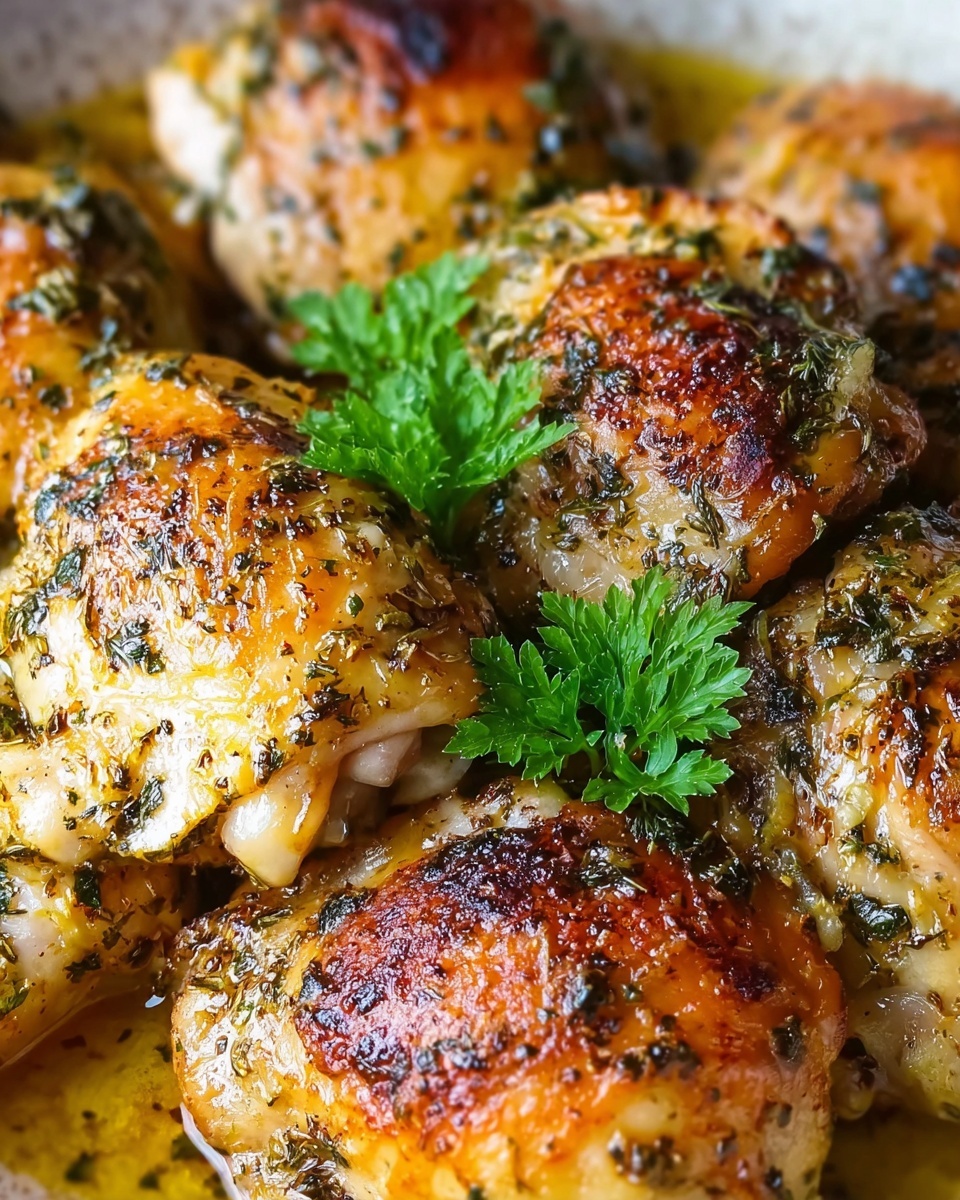 Garlic Chicken with Lemon and Parsley Recipe - Recipe Image