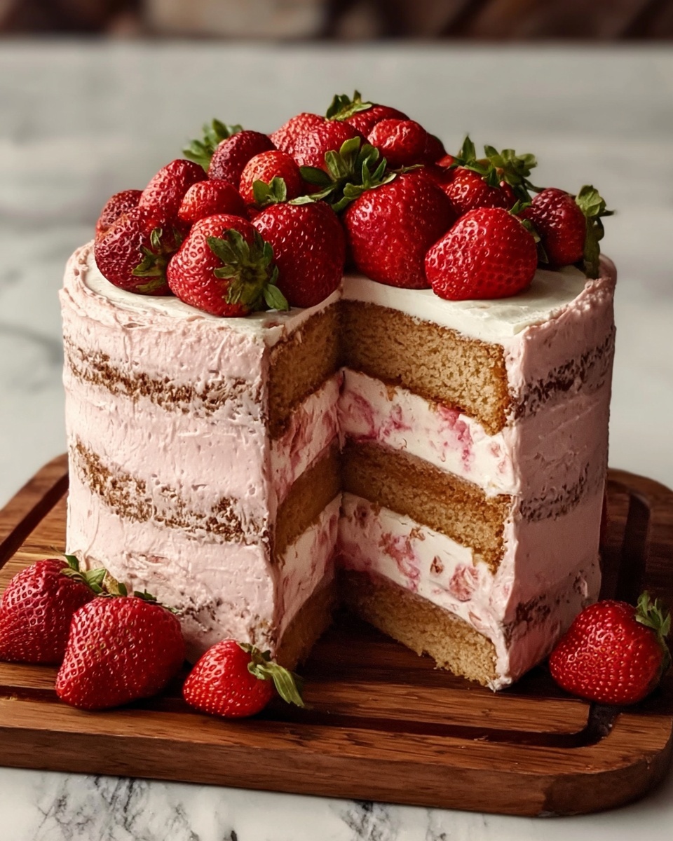 Strawberry Box Cake Recipe - Recipe Image