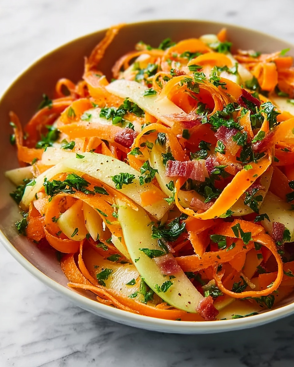 Crunchy Apple & Carrot Salad with Creamy Citrus Dressing Recipe - Recipe Image